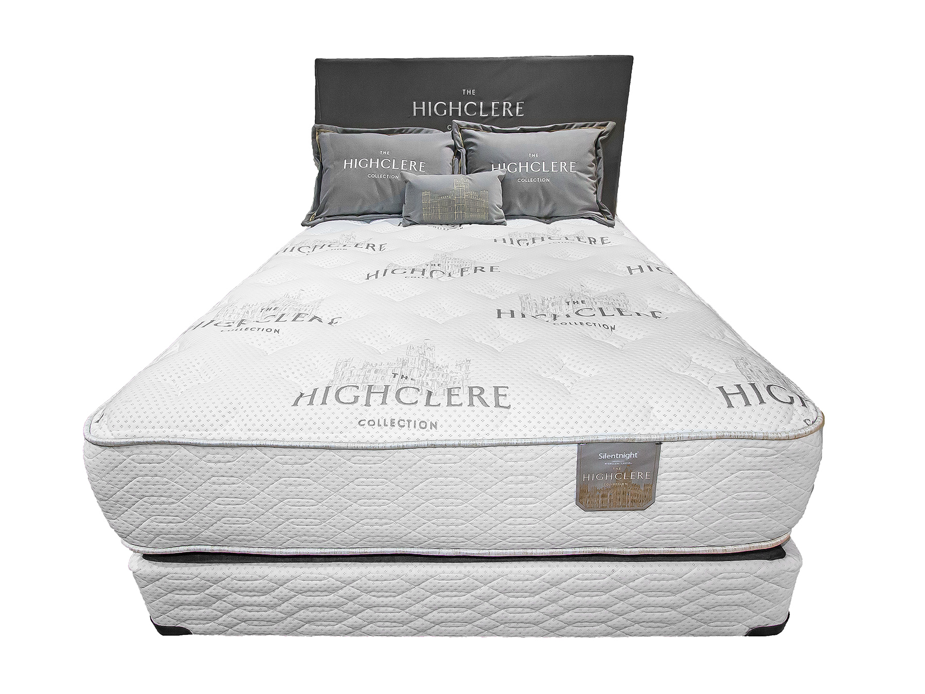 A close up of a Highclere Collection Mattress with a highclere mattress